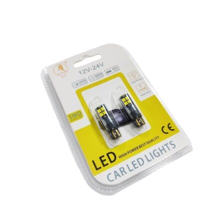 EJC Λάμπες Αυτοκινήτου T10-10 SMD 12v 2τμχ ψυχρό φως - LED light - Image 2