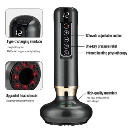 Συσκευή Μασάζ Αρνητικής Πίεσης DS-A15 - Intelligent Negative Pressure Cupping Massage Instrument - Image 2