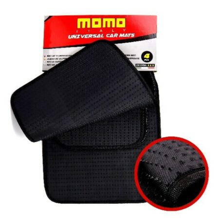 Σετ Χαλιών Αυτοκινήτου Momo 015 Λευκό/Μαύρο 4 uds - Image 4