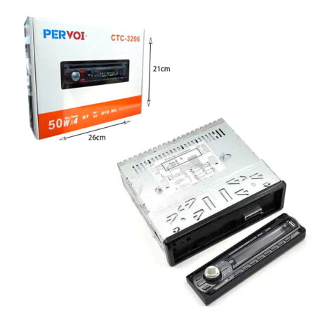 PerVoi Ηχοσύστημα Αυτοκινήτου Universal 1DIN Bluetooth/MP3/MP4 player αυτοκινήτου με είσοδο USB 50Wx4 CTC-3206 - Car MP3 player - Image 4