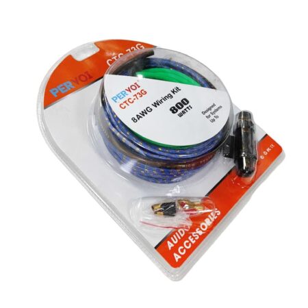 PERVOI Σετ Καλωδίων Ενισχυτή Αυτοκινήτου 800W CTC-73G - 8AWG Wiring Kit Car Cables - Image 3