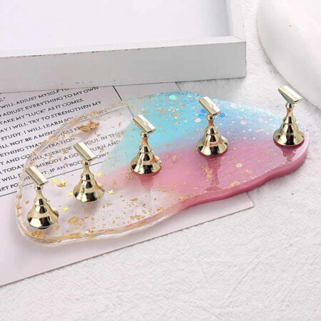 Μαγνητική Βάση Στήριξης για Τιπς Νυχιών - Glitter Powder Gradient Magnetic Nail Stand - Image 2