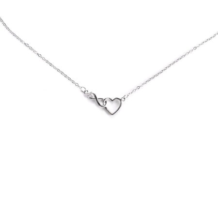 Γυναικείο Κολιέ Καρδιά με Άπειρο - Women&apos;s Necklace