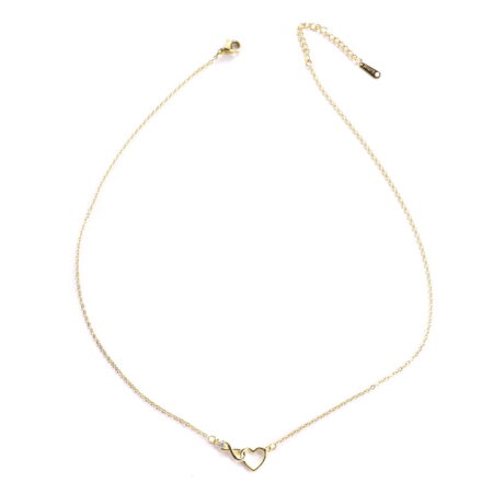 Γυναικείο Κολιέ Καρδιά με Άπειρο - Women&apos;s Necklace - Image 2