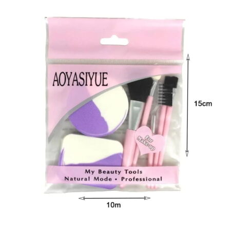 Aoyasiyue Σετ πινέλα και σφουγγάρια μακιγιάζ - Everyday Essential beauty tools - Image 2