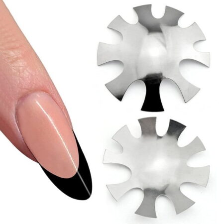 Στένσιλ Γαλλικού Νυχιών Nail Art Easy French – Μεταλλικό καλούπι γαλλικού - Image 2