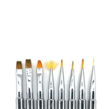 Σετ πινέλα νυχίων 8τμχ - Nail brushes 8pcs - Image 2