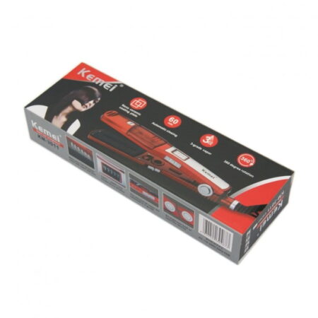 Kemei KM-3011 Πρέσα Μαλλιών με Ατμό και Κεραμικές Πλάκες Ionic 65W - Vapor hair straightener - Image 8