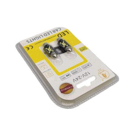 EJC Λάμπες Αυτοκινήτου Canbus LED 2016-T10 36mm 2τμχ ψυχρό φως - LED light - Image 2