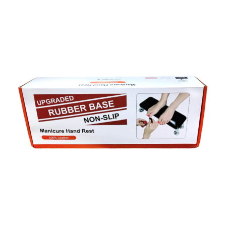 Arm rest manicure με χώρο υποδοχής συσκευής πολυμερισμού - Manicure leather and pillow hand rest - Image 5