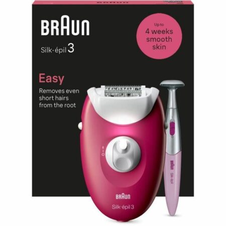 Ηλεκτρική Συσκευή Αφαίρεσης Μαλλιών Braun 3-202 Φούξια - Image 2