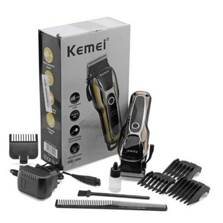 Kemei Επαγγελματική Επαναφορτιζόμενη Κουρευτική Μηχανή KM-1990 - Hair Clipper
