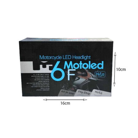 Φως Μηχανής LED 6F Hi/Lo Λευκό Χρώμα  M6C H4 1τμχ - Motorcycle LED Headlight Motoled - Image 5