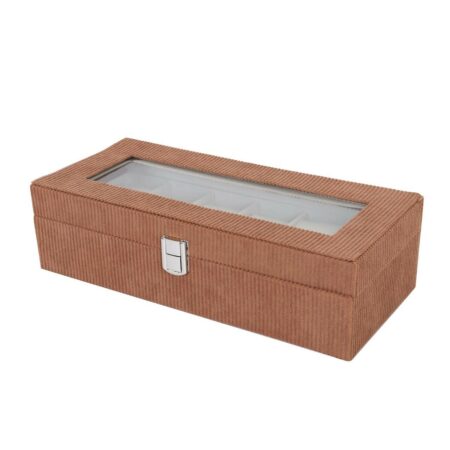 Κουτί για Ρολόγια Versa Γκρι πολυεστέρας 13,5 x 9 x 30,5 cm - Image 2
