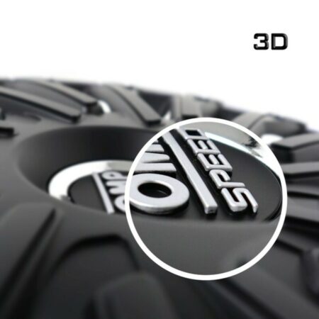 Τάσια OMP Stinger Speed Μαύρο Ασημί 16" (4 uds) - Image 2