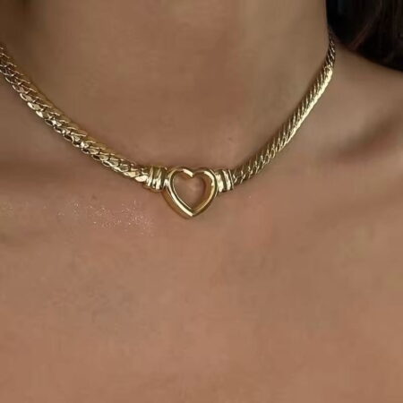 Γυναικείο Ατσάλινο Κολιέ Καρδιά – Women’s Steel Necklace - Image 2