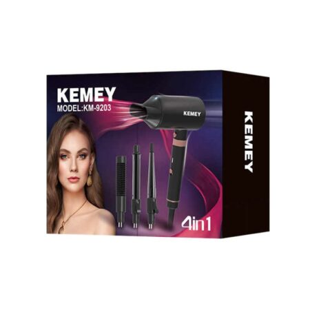 Kemey Km-9203 Επαγγελματικό Πιστολάκι Μαλλιών 4σε1 1600W - Image 2