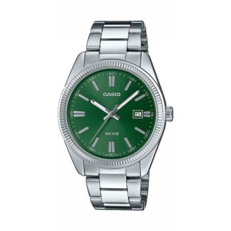 Ανδρικά Ρολόγια Casio MTP-1302PD-3AVEF Πράσινο Ασημί (Ø 38,5 mm)