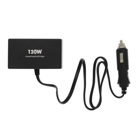 OLESSON Πολύπριζο αναπτήρα αυτοκινήτου 12V/24V 120W με 2 x παροχές/1 x USB και μπλε LED φωτισμό - Socket charger NO.1522 - Image 3